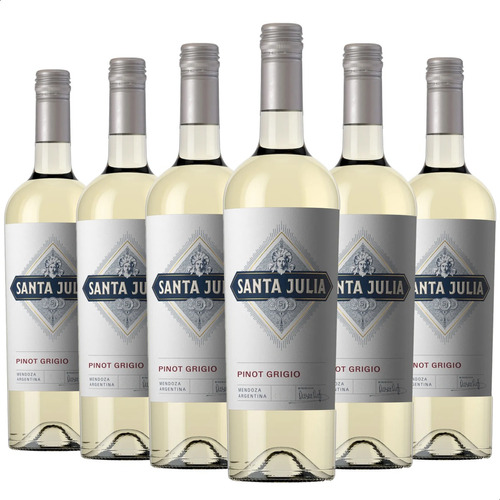 Vino Blanco Santa Julia Pinot Grigio 750ml - Caja X6