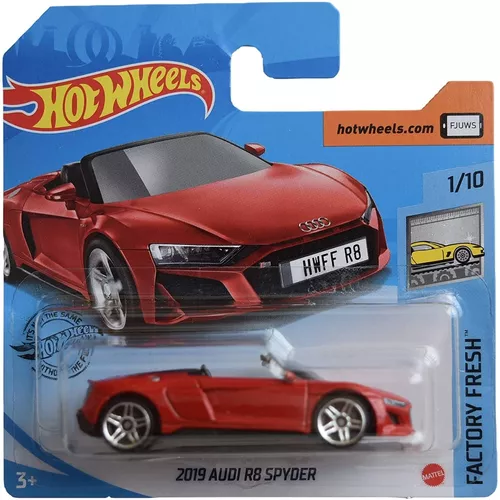 Diecast Hot Wheels 2019 Audi R8 Spyder Rojo Factory Fre Mercado Libre