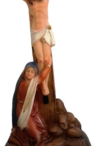 Figura Religiosa De Jesús Con Cruz De Jesús Para Sala De