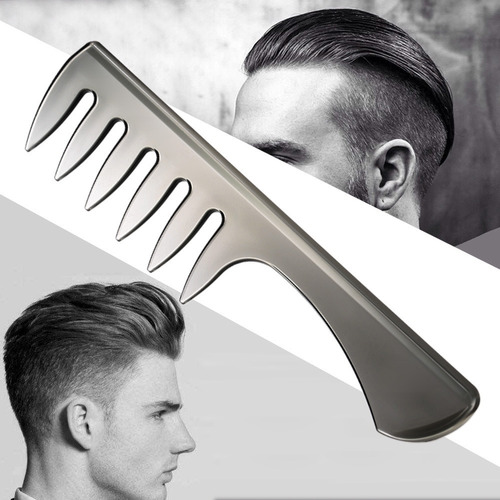 Jj Dentes Largos Pente De Cabelo Masculino Plástico