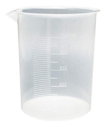 Vaso Precipitado Beaker Plástico 1000ml X2 Un