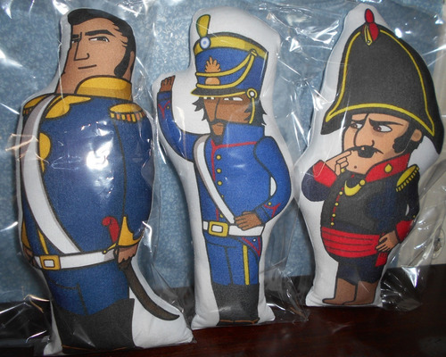 Imagen 5 de 10 de Muñecos Zamba Niña S. Martín Belgrano J. Azurduy Pakapaka