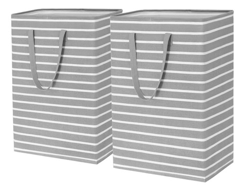2pzs Cesto Grande Para Ropa Sucia Y Lavandería Plegable 75l