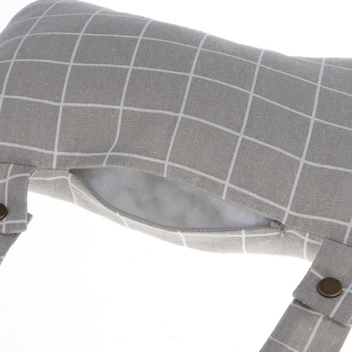 Cómodo Cojín De Silla Reversible Suave Con Almohada De