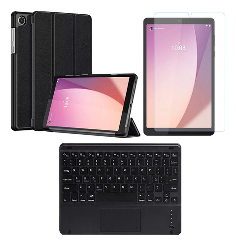 Vidrio Protector Y Teclado Para Lenovo Tab M8 Gen 4 8 Mtk