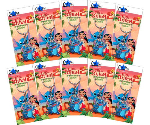 Souvenir Stitch Cumpleaños Bolsita X15 Unidades
