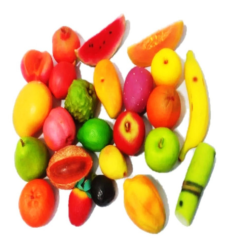 12 Fruta Comida Juguete Didáctico Replica Utileria Prop Esce