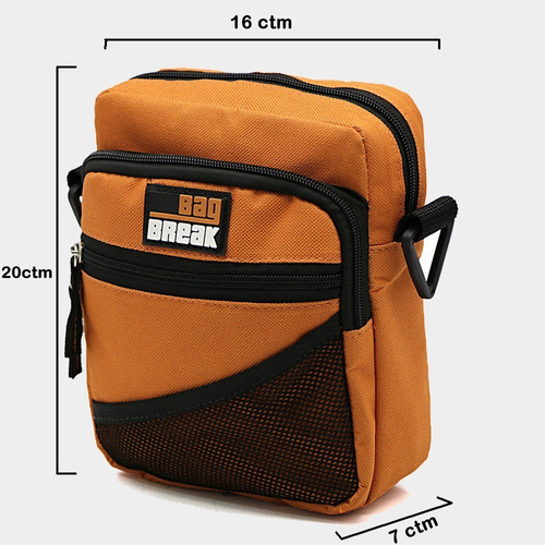 Bolsa Bag Shoulder Para Objetos Cor Laranja-claro