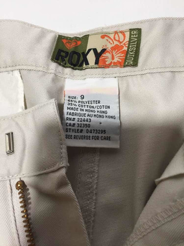 Pantalón Roxy Tela Color Blanco