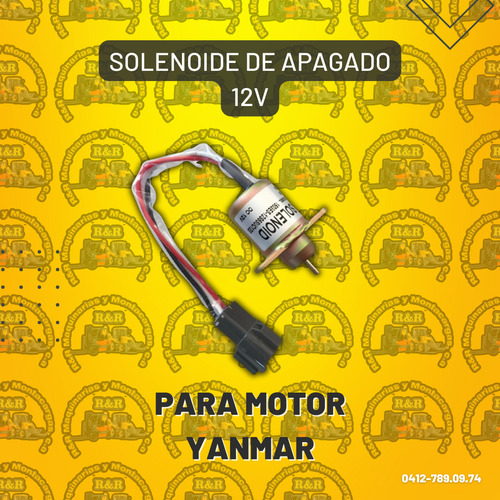 Solenoide De Apagado 12v Para Motor Yanmar