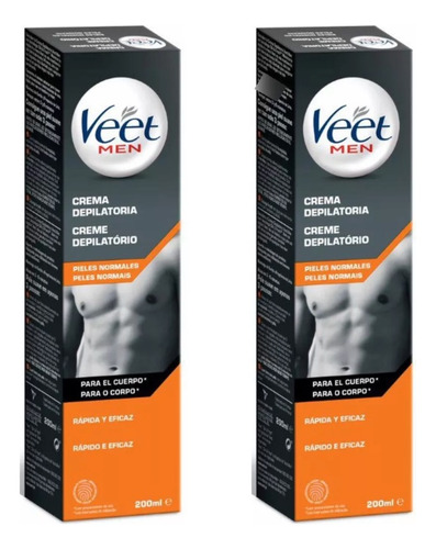 Veet For Men Crema Depilatoria Pack 2 Uds.