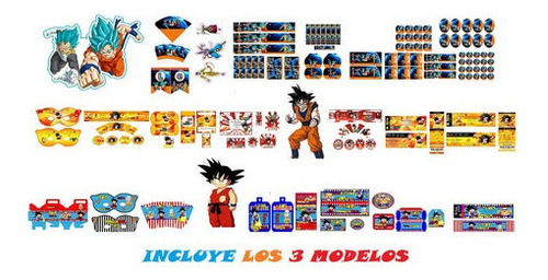 Kit Imprimible Dragon Ball   Fiesta Candy Bar