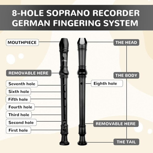 Instrumento De Flauta Soprano Swan Para Principiantes Y Niño