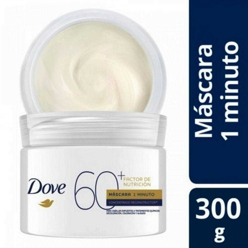 Dove Factor Nutrición 60+ Mascara Para Pelo X  300 G