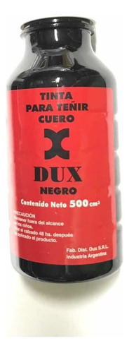 Tinta Dux Para Teñir Cueros 500cc. Negro