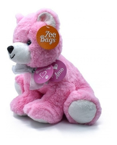 Imagen 2 de 8 de Peluche Oso Osito Sentado 30 Cm Con Tarjeta Bebe Zoo Bags