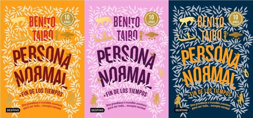 3x1 Paq. Persona Normal Naranja + Azul + Rosa - Benito Taibo