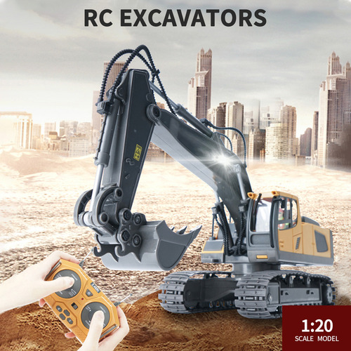 Camión De Construcción Rc Excavator 1/20 2.4 Ghz 11 Canales