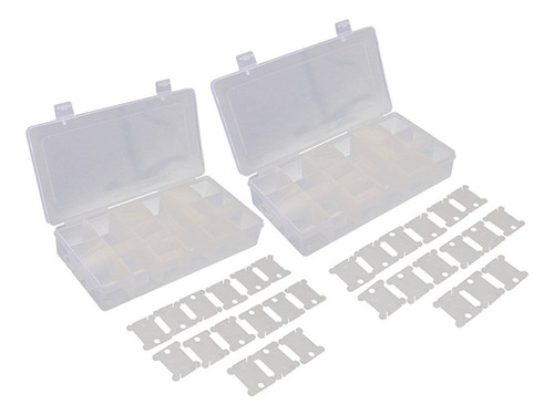 2 Cajas Organizadoras De Hilo De Bordado Con 18 Compartiment