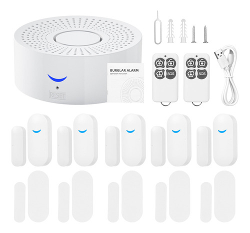 Kit De Alarma Wifi Smart Security, Sensor De Puerta.ventan