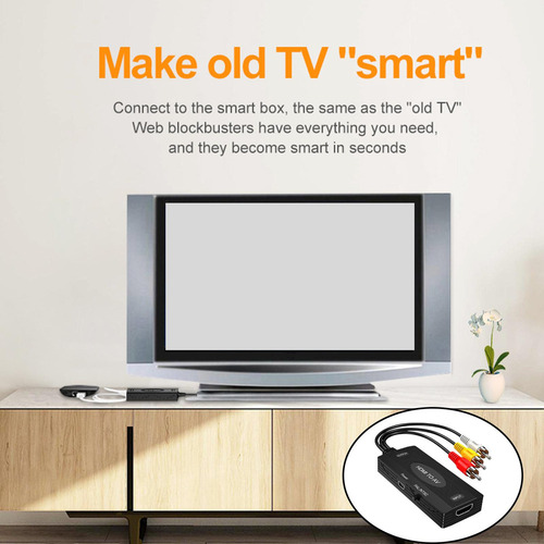 L Convertidor Rca Compatible Con Hdmi / A Rca, 3rca A Av.