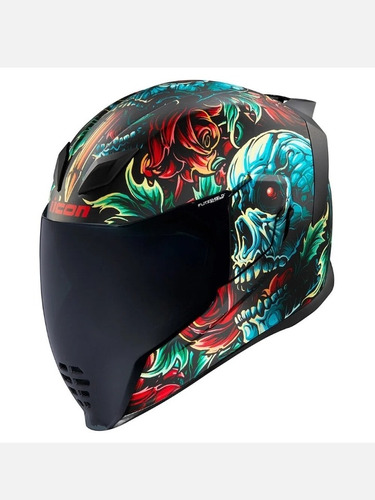 Casco Icon Airflite Calavera Moto Motocicleta Varios Talles