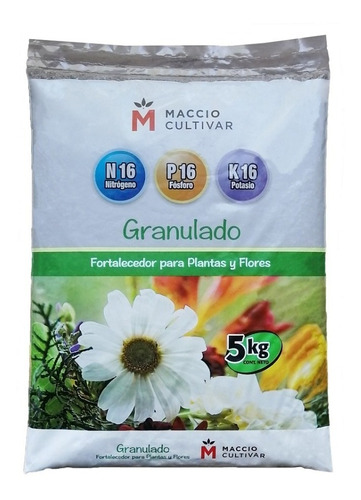Fertilizante Granulado Triple 16 Para Plantas Y Flores X 5kg