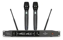 Comprar Microfonos Gc Er203s Inalambrico Sistema Mano 2 Canales Uhf Color Negro