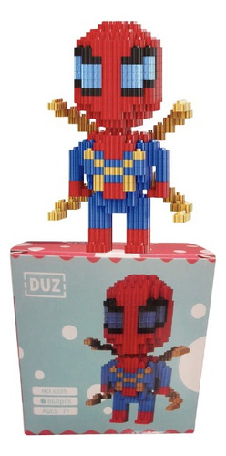 Set Blocks Armables Spiderman Mini Bloques 3d Construcción Cantidad De Piezas 860