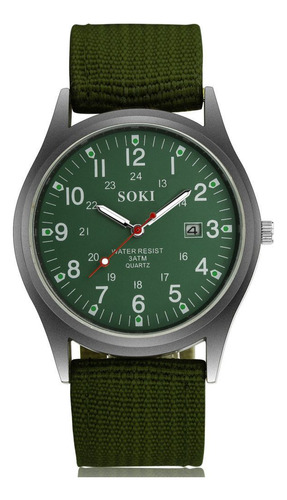 Reloj De Pulsera Deportivo Militar De Acero Inoxidable Genev