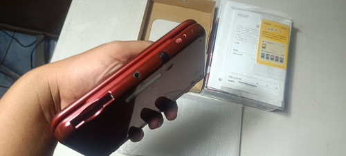 Nintendo New 3ds Xl Con Caja 64 Gb Lleno De Juegos Rojo (Usado)