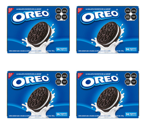 Oreo Nabisco Con 56 Pzas De 114 G C/u