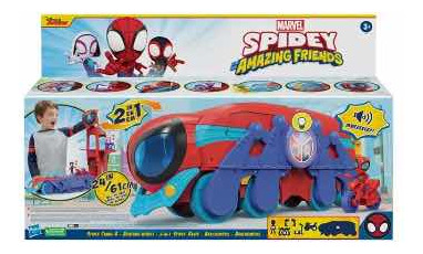 Aracnocuartel 2 En 1 Saf Marvel F3721 Spidey Amazing Friends