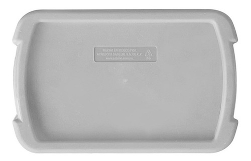 4 Pack Bote De Basura Rectangular 4l Color Gris