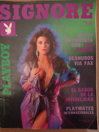Deborah Driggs En Revista Signore Tom Cruise Marzo 1990