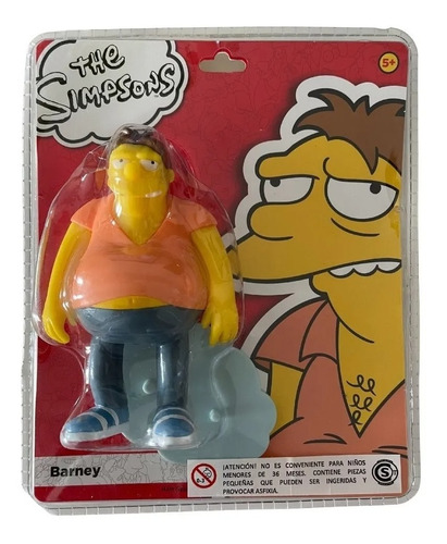 Muñecos Simpson + Fascículo Barney, Burns,ned Flanders Y Moe