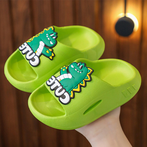 Lindas Sandalias Verano Para Niños Con Pequeños Dinosaurios.