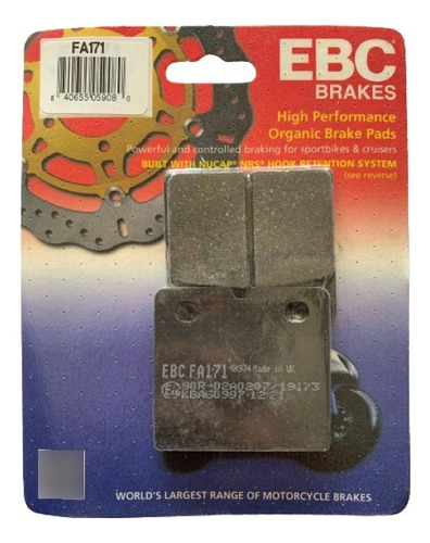 Balatas Delanteras Bmw R80 R100 K75 K100 1988 Ebc Fa171
