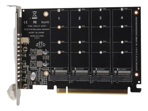 Adaptador De Lector De Tarjetas Ssd M.2 Nvme De 4 Puertos A