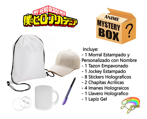 My Hero Academia Mystery Box Tazon Lapiz Jockey Chapita 