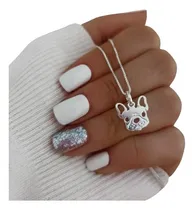 Comprar Dije Perro Bulldog Y Cadena De Plata 925 Bulldog Frances