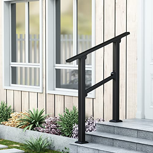 Rergy Pasamanos Para Escalones Al Aire Libre, Pasamanos De H