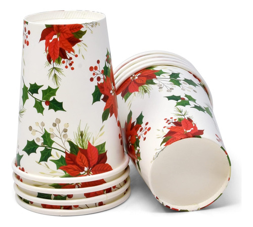 Juego De Vajilla De Pascua De Navidad, 24 Platos Llanos De 9