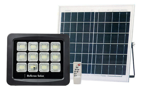 Reflector solar Ultra LED, 150 W, carcasa de pensión completa real, color negro, color blanco frío