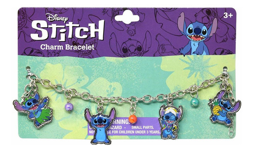 Brazalete Con Dijes Para Niña Disney Stitch