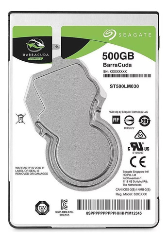 Hd 2,5  Seagate St500lm030 Notebook 500 Gb 7.200 Rpm 500gb Sata Iii 6gb/s