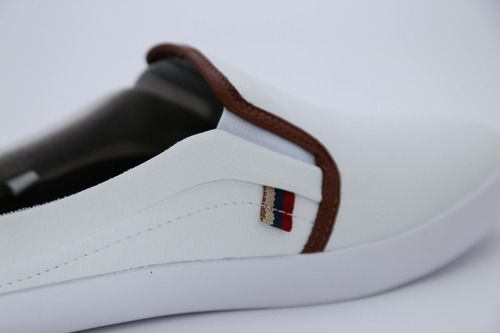 Sapatenis Iate Mule Slip-on Masculino Branco Sound Shoes
