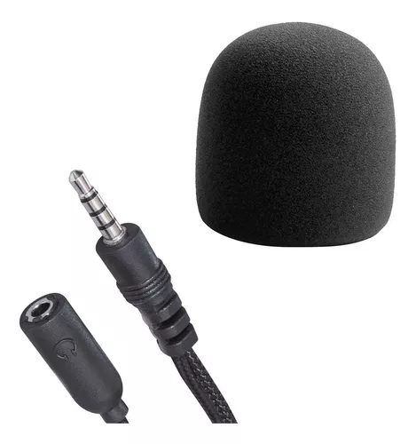 Mitzu® Micrófono mini metálico con protector de esponja