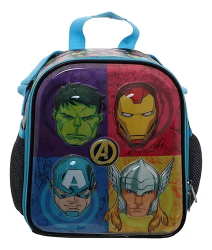 Lonchera Termica Ruz Marvel Avengers Vengadores 174578 Cuafo Color Negro Rescue