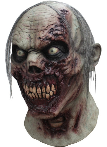 Máscara Zombie Furious Walker Halloween Terror 26549 Color Gris